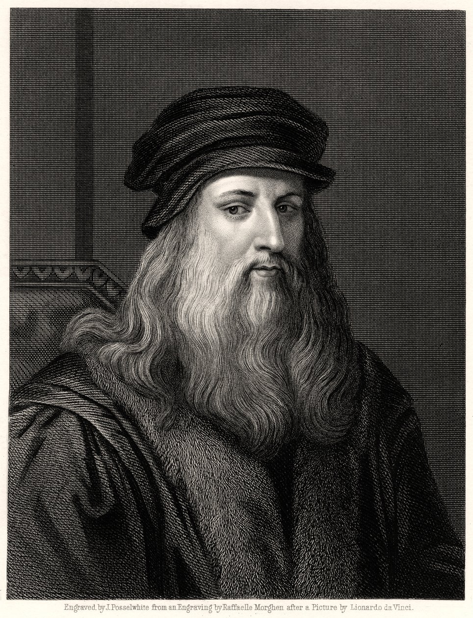 Leonardo da Vinci, XIX wiek autorstwa James Posselwhite