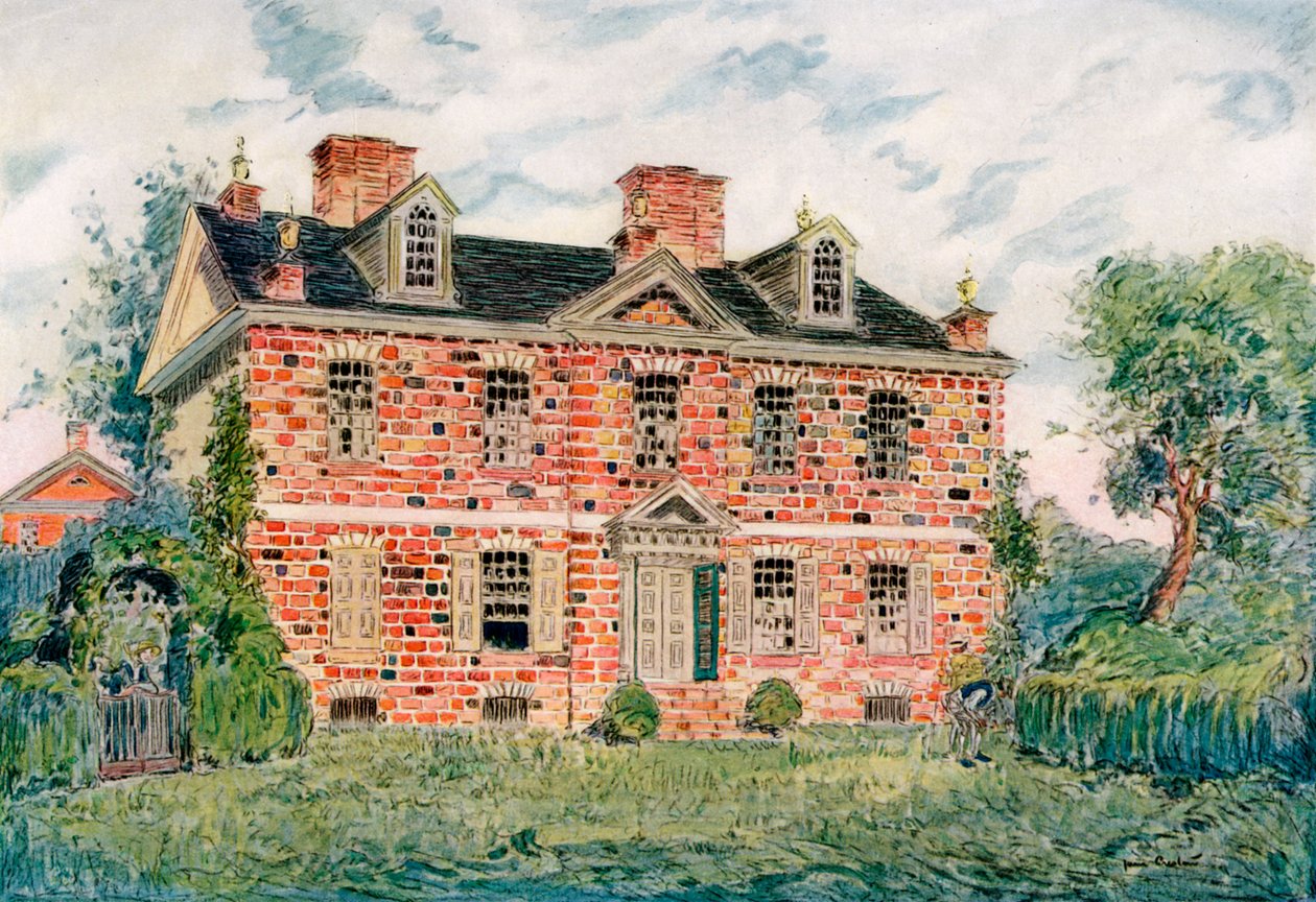 Cliveden, Germantown, Pensylwania, USA, XVIII w. 1921. autorstwa James Preston