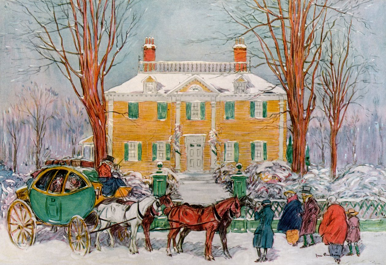Longfellow House, Cambridge, Massachusetts, USA, XVIII w. 1921. autorstwa James Preston