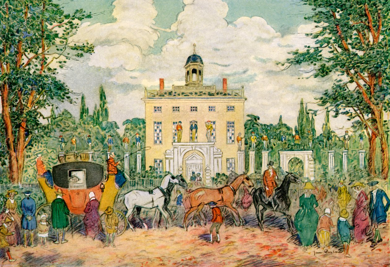 Timothy Dexter House, Newburyport, Massachusetts, USA, XVIII w. 1921. autorstwa James Preston