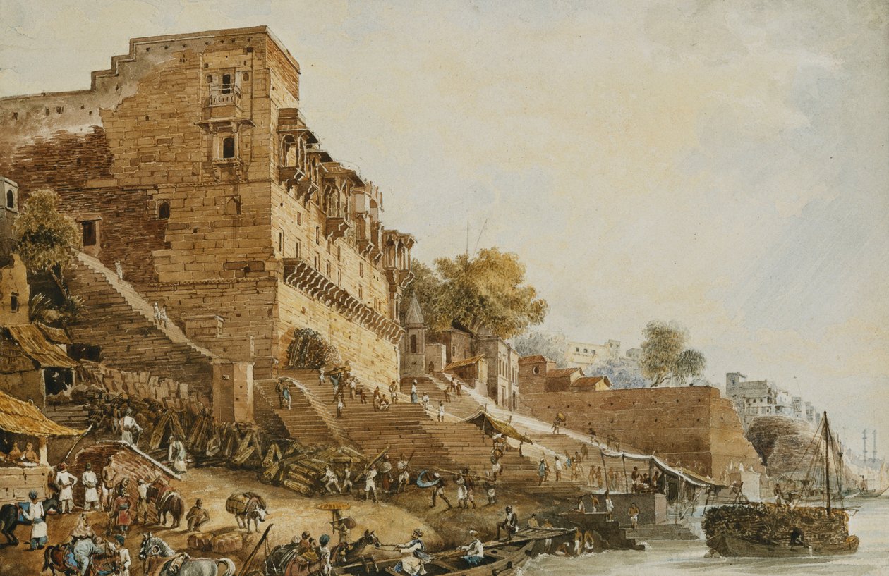 Obserwatorium Man Mundil lub Hindoo, Benares 1829 autorstwa James Prinsep