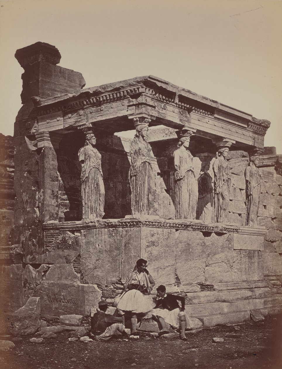 Kariatydy z Erectheum, 1857 (zdjęcie) autorstwa James Robertson