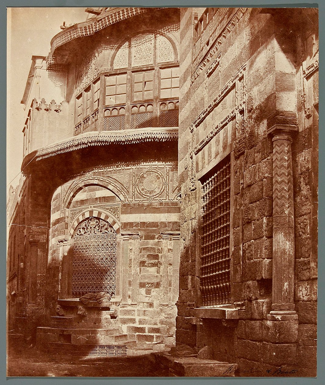 Egipt. Kair. Sabil - Kuttab sułtana Mahmuda (1750) autorstwa James Robertson