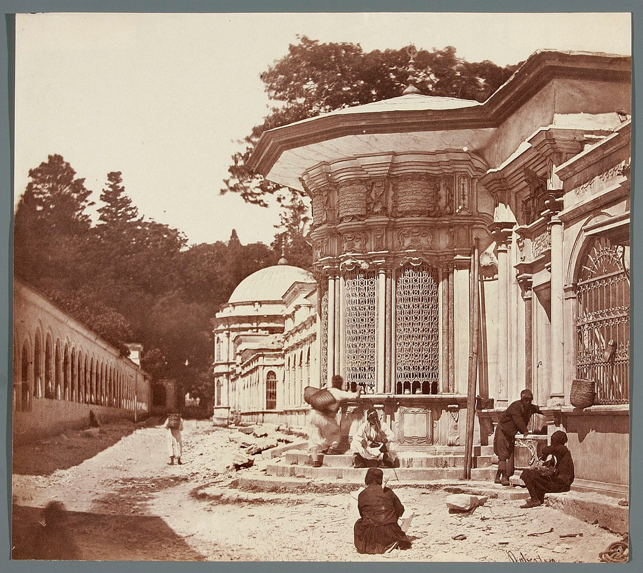 Fontaine de Eyoub [Stambuł. Fontanna sułtana Eyüpa?] autorstwa James Robertson