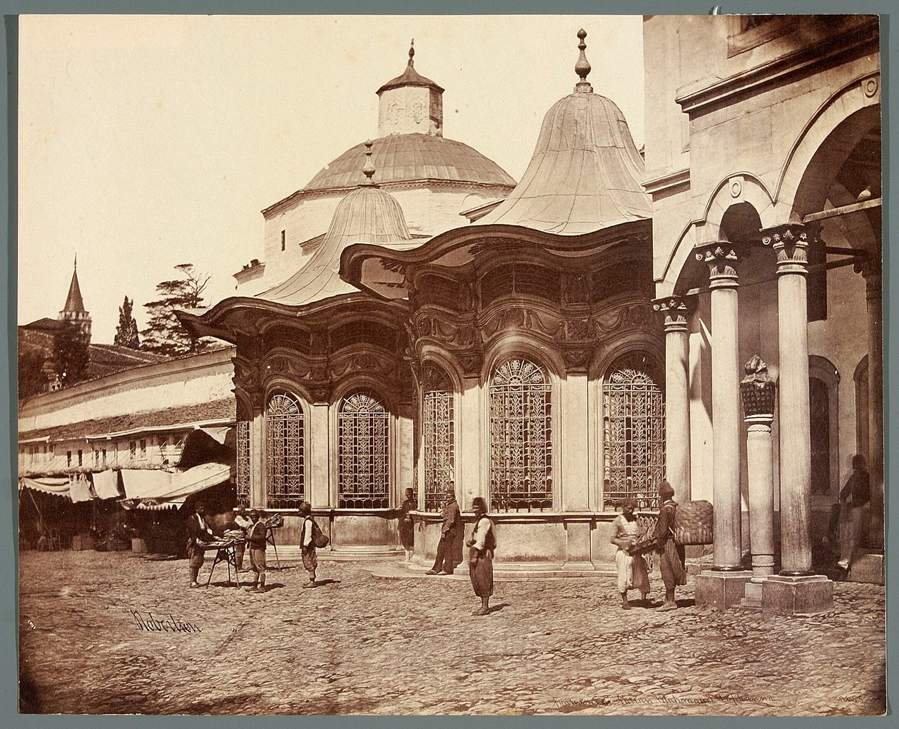 Fontanna sułtana Mahmuda w Tophane autorstwa James Robertson
