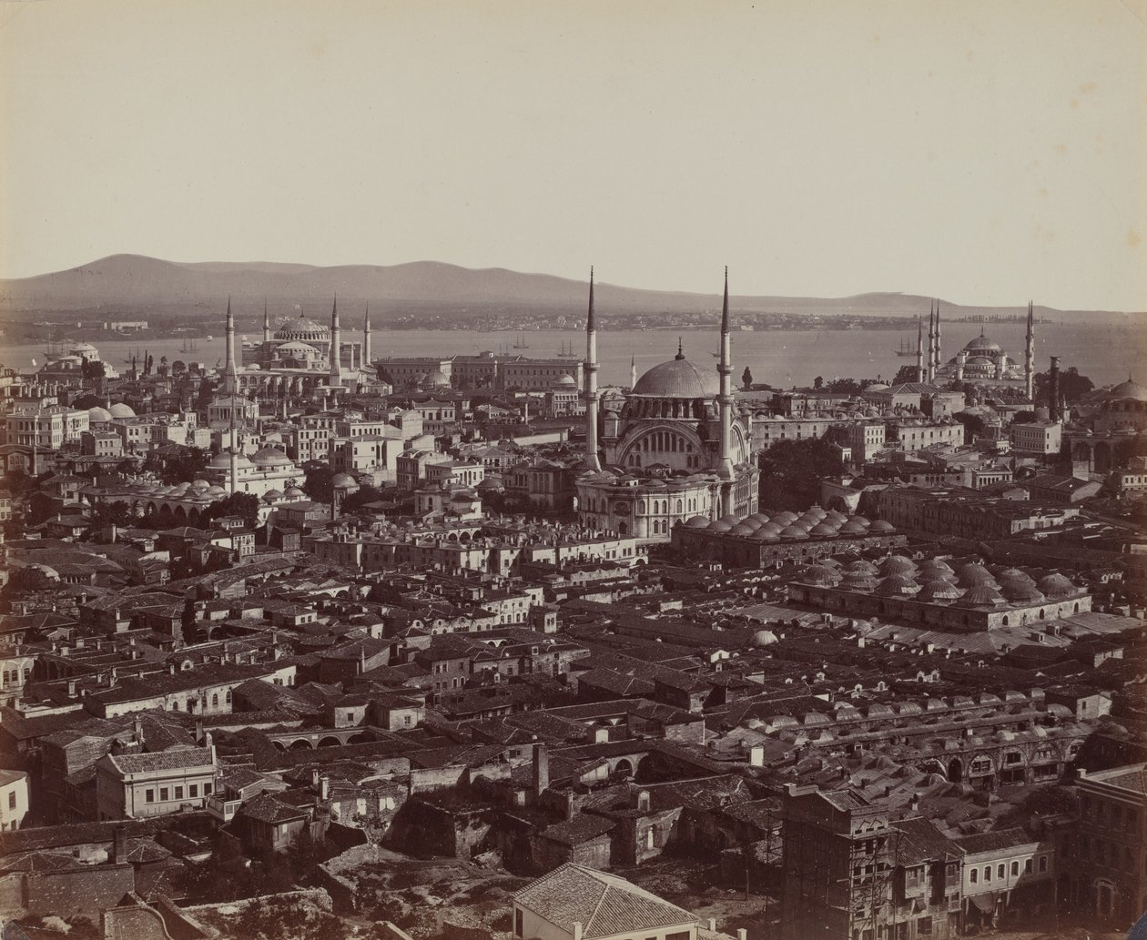 Panorama Konstantynopola autorstwa James Robertson, and Felice Beato