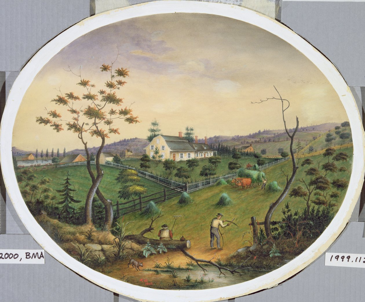 Gospodarstwo Van Brunta, ok. 1865 (wc na papierze) autorstwa James Ryder van Brunt