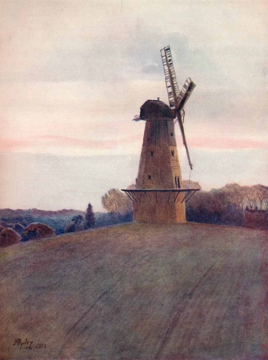 „Młyn Aylmera, Ockley”, 1912, 1914 autorstwa James S Ogilvy