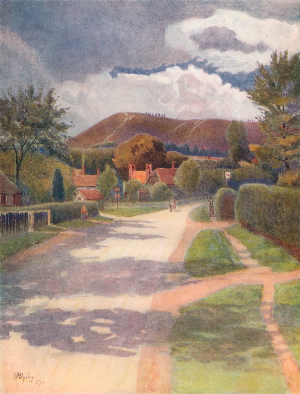 „Wioska Ewehurst”, 1911, 1914 autorstwa James S Ogilvy