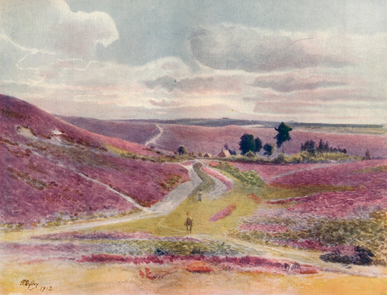 „Moorland we Frensham”, 1912, 1914 autorstwa James S Ogilvy