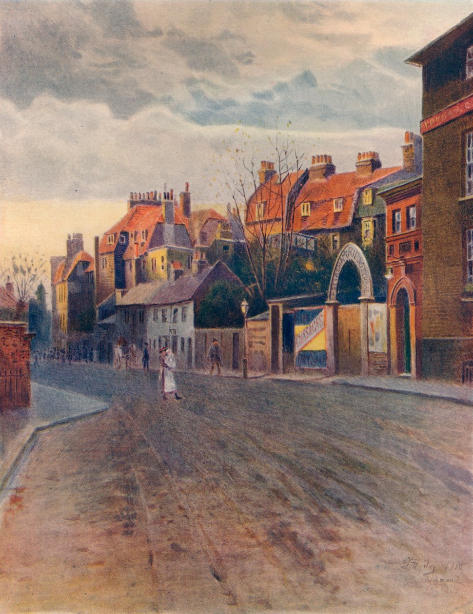 „Petersham Road, Richmond”, c1904, 1914 autorstwa James S Ogilvy