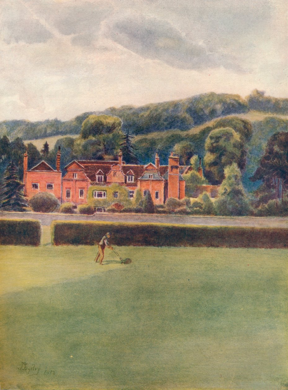 „Stary dom, Mickelham”, 1913, 1914 autorstwa James S Ogilvy