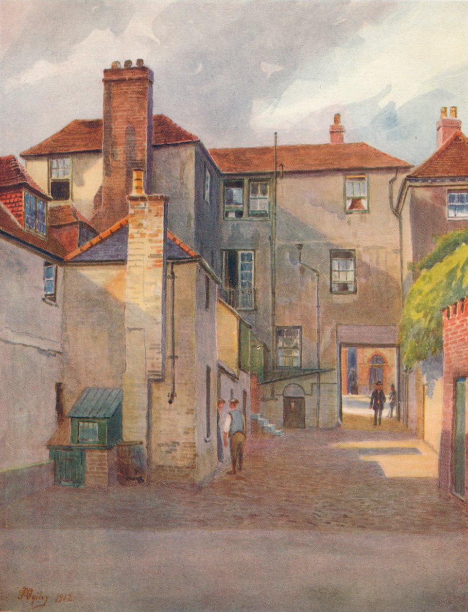 „Swan Yard, Reigate”, 1912, 1914 autorstwa James S Ogilvy