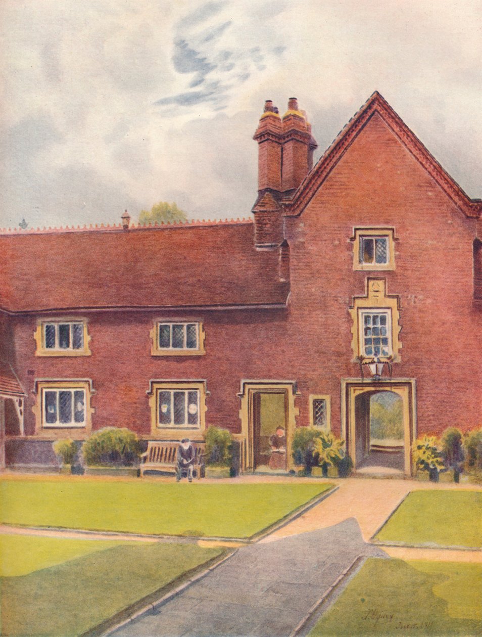 „Szpital Whitgift, Croydon”, 1911, 1914 autorstwa James S Ogilvy