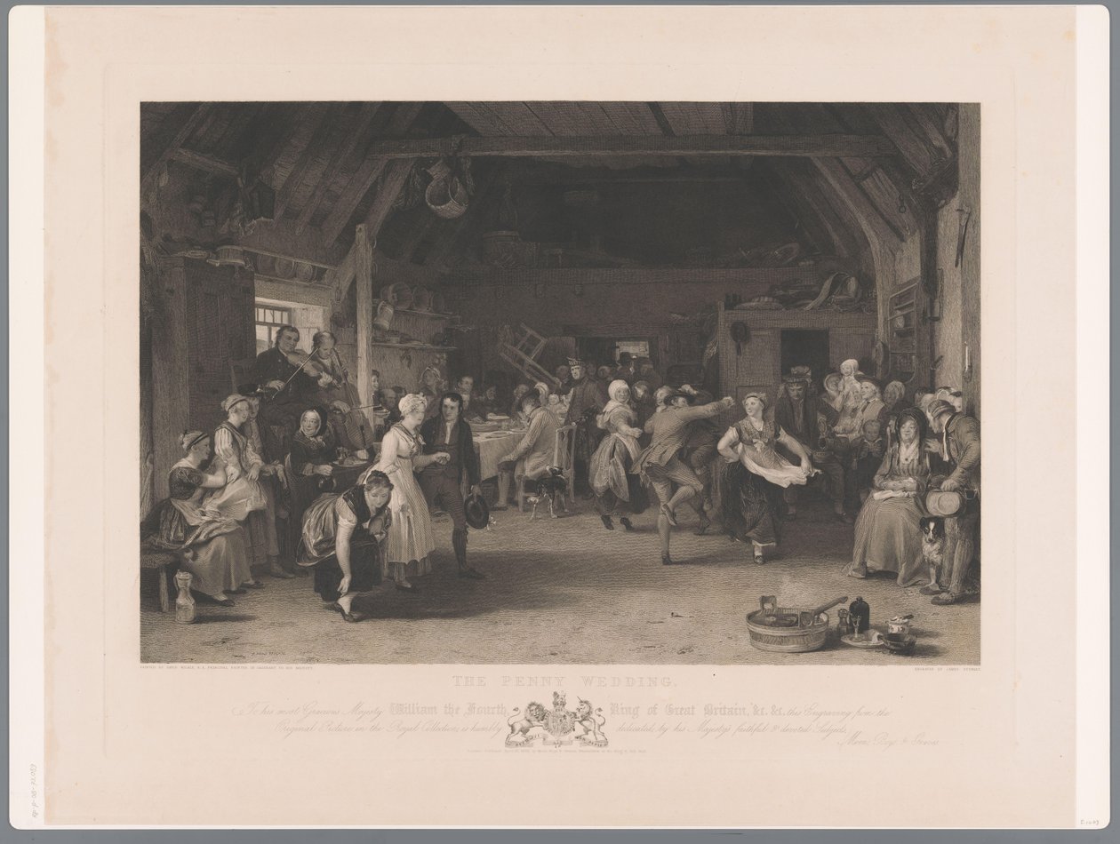 Wesele w stodole The Penny Wedding (tytuł na obiekcie) autorstwa James S. Stewart