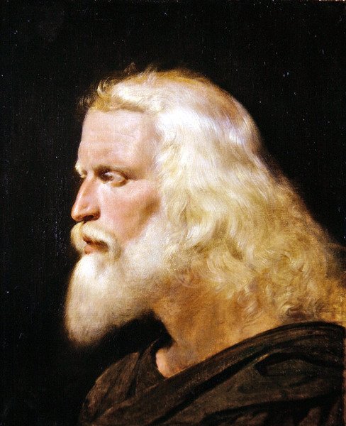 Klasyczny portret mężczyzny (olej na płótnie) autorstwa James Sant