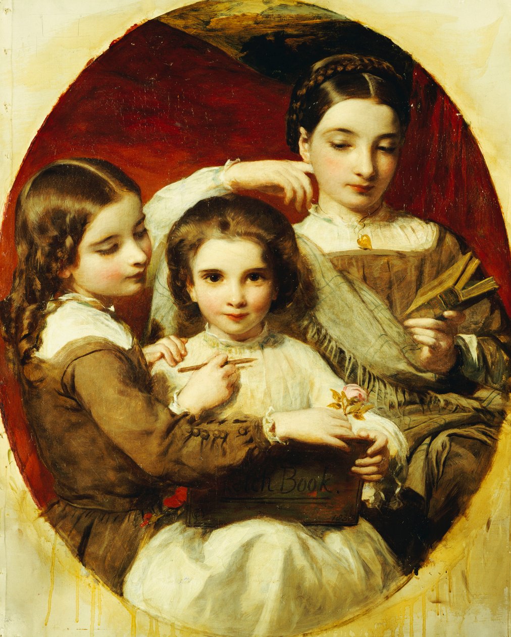 Portret Sióstr Russell, 1858 autorstwa James Sant