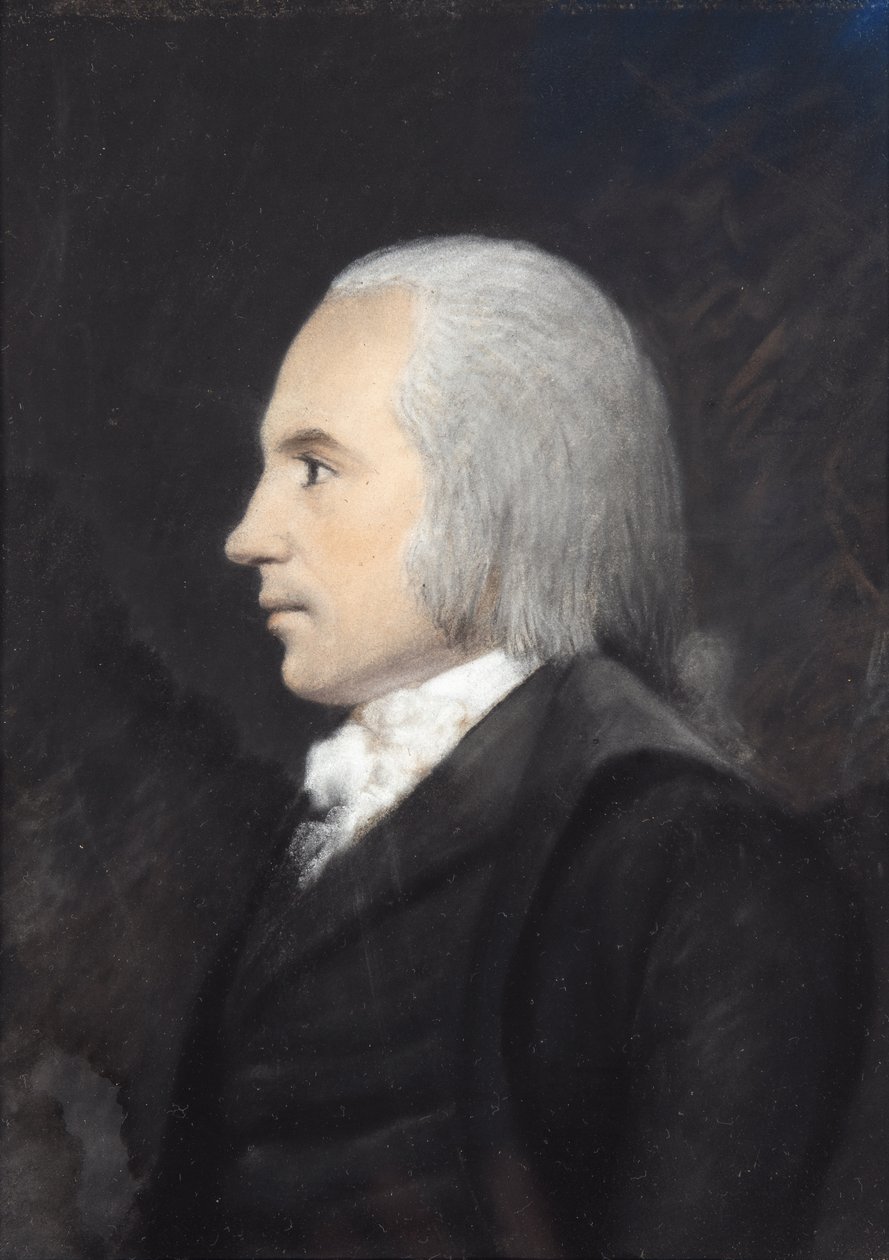 Aaron Burr (pastel na szarym papierze) autorstwa James Sharples