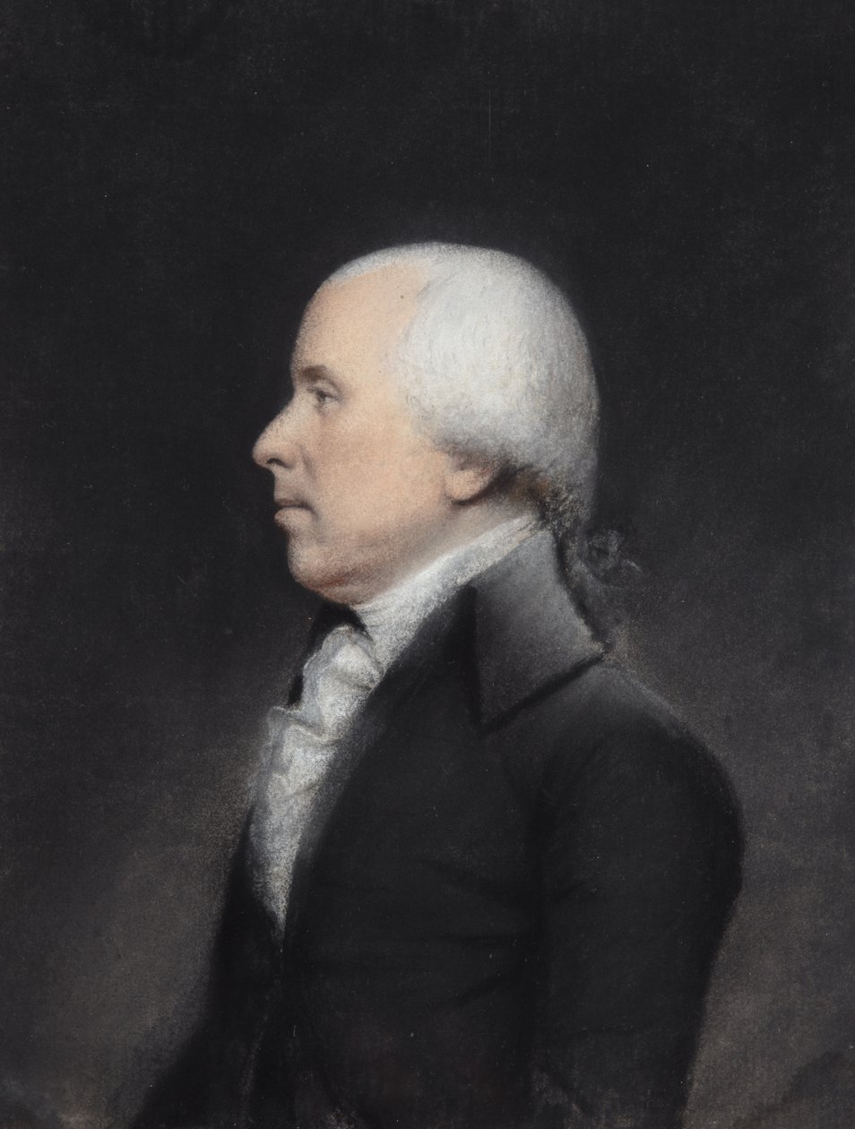 Dr Benjamin Rush (pastel na szarym papierze) autorstwa James Sharples