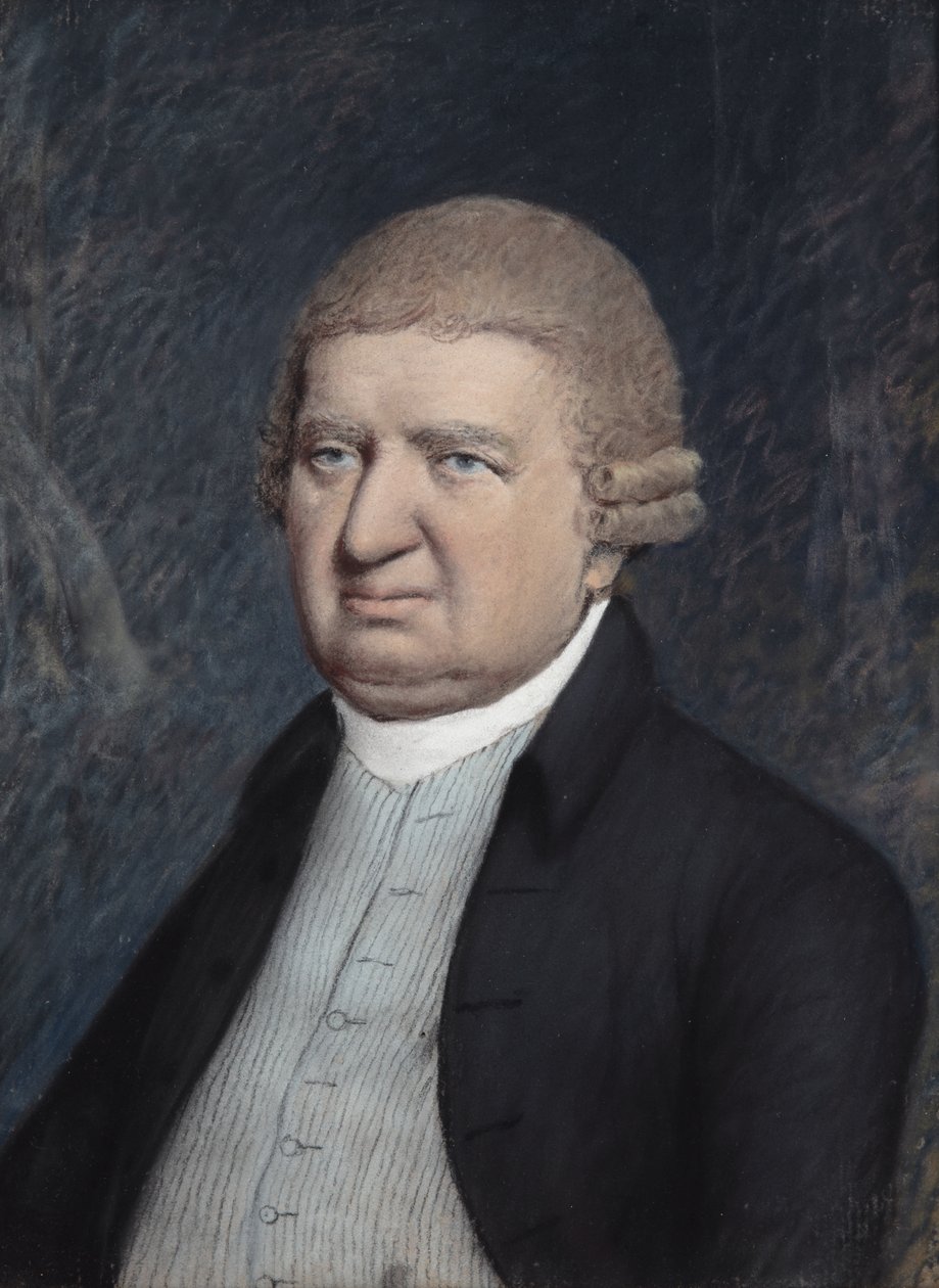 Dr Erasmus Darwin, przed 1803 (pastel na szarym papierze) autorstwa James Sharples