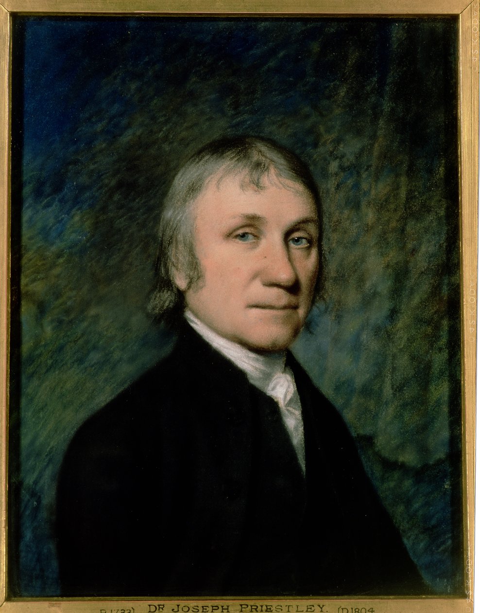 Dr Joseph Priestley, ok. 1790 (pastel na szarym papierze) autorstwa James Sharples