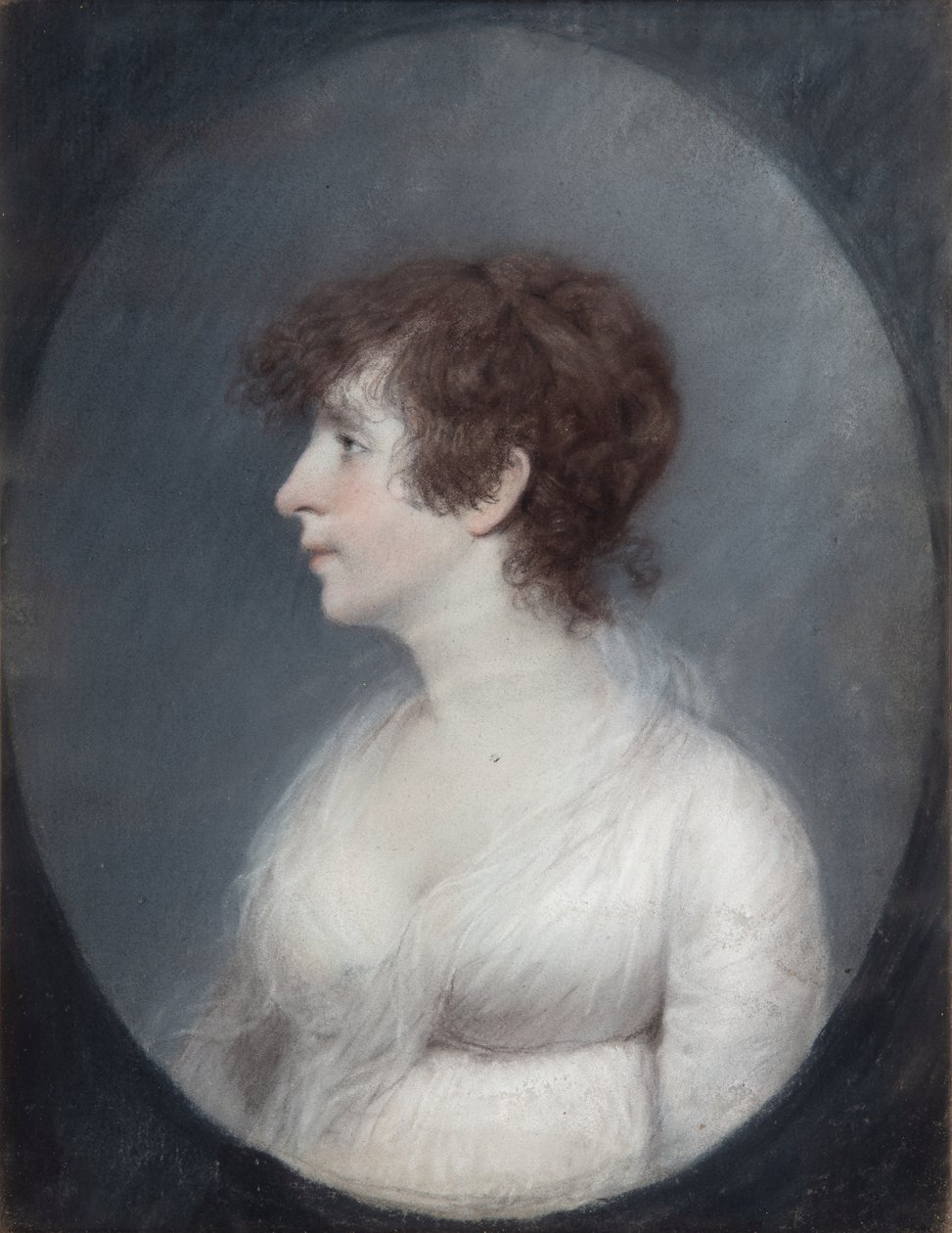 Lady Wilmot (pastel na szarym papierze) autorstwa James Sharples