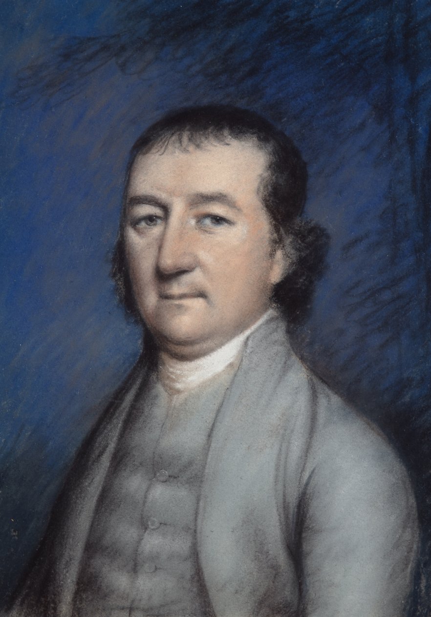 Miers Fisher (pastel na szarym papierze) autorstwa James Sharples