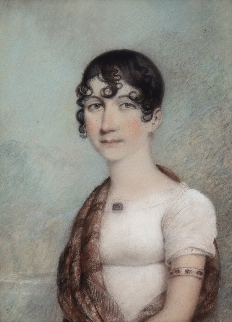 Pani Jackson, 3/1810 (pastel na szarym papierze) autorstwa James Sharples