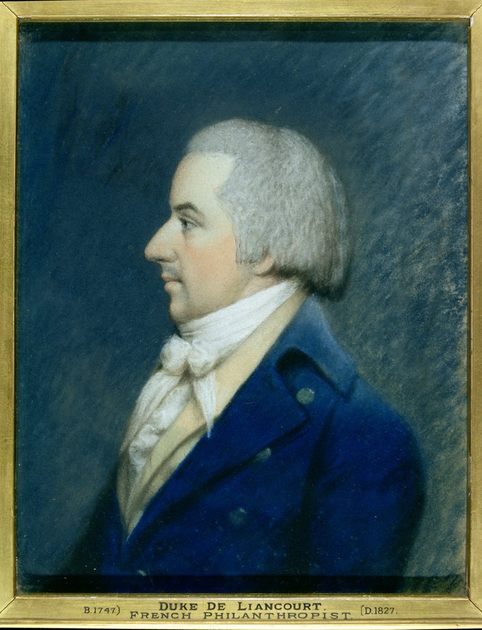 Portret księcia de Liancourt (1747-1827) (pastel na papierze) autorstwa James Sharples