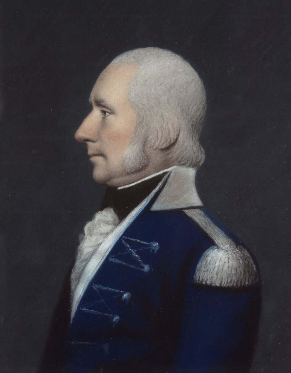 Sir G. Dunbar (pastel na szarym papierze) autorstwa James Sharples