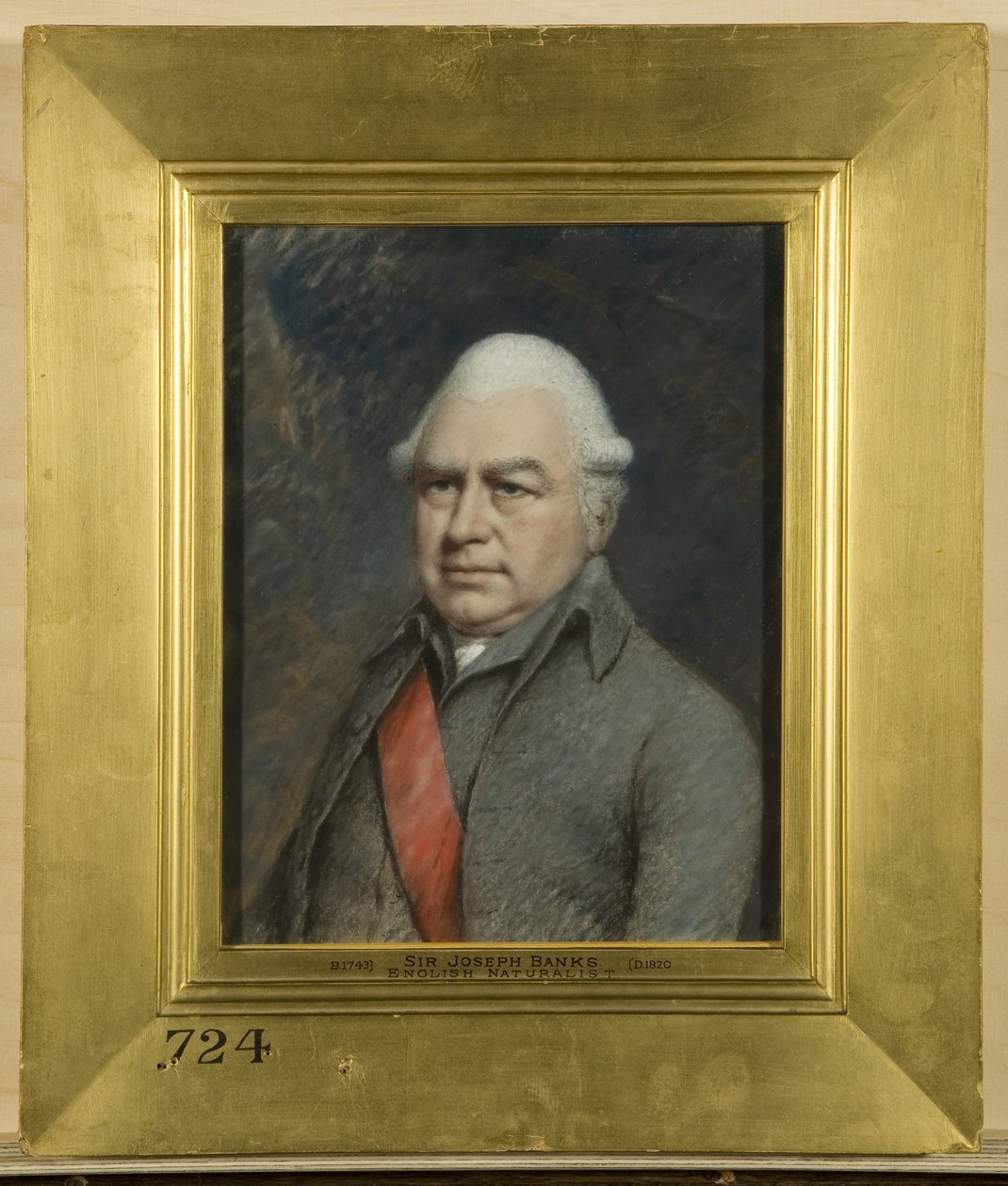 Sir Joseph Banks, angielski przyrodnik autorstwa James Sharples