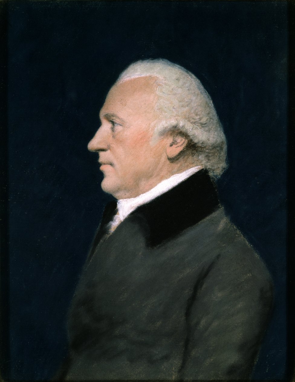 Sir William Herschel, ok. 1805 (pastel na szarym papierze) autorstwa James Sharples