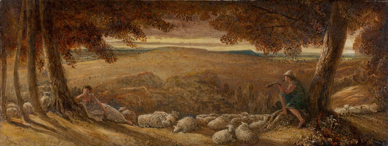 Wieczorne pastwisko autorstwa James Smetham