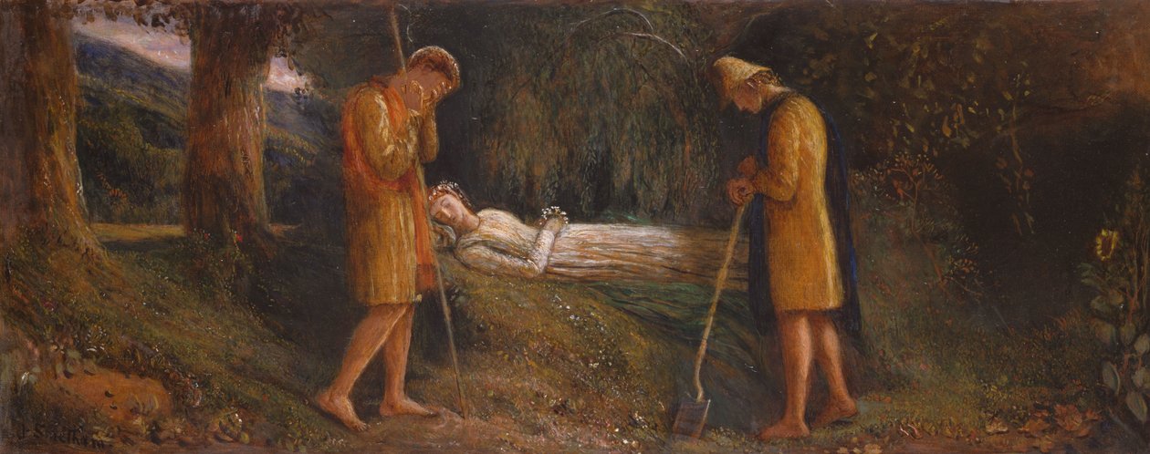 Imogen i pasterze 1860-1870 autorstwa James Smetham
