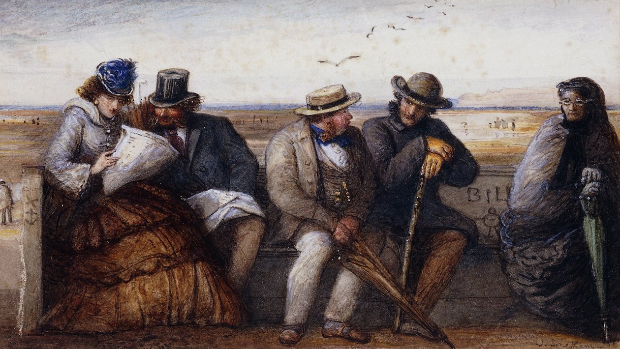 Nadmorskie plotki, autorstwa James Smetham