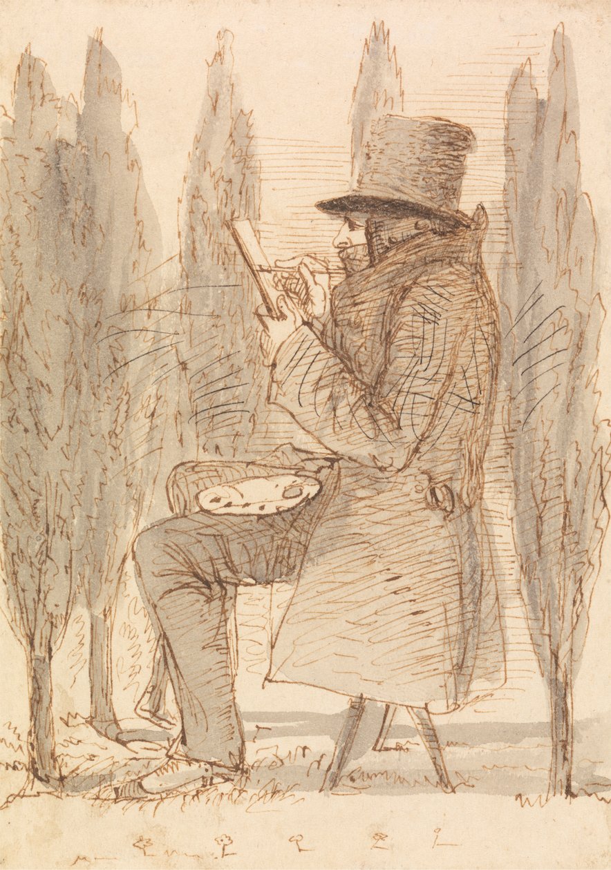 Artysta szkicujący autorstwa James Smetham