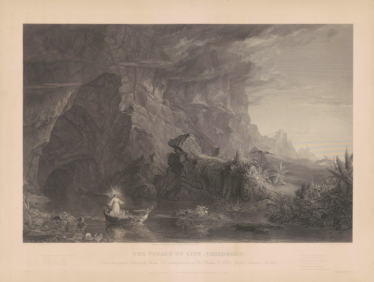 Podróż życia: dzieciństwo autorstwa James Smillie, after Thomas Cole