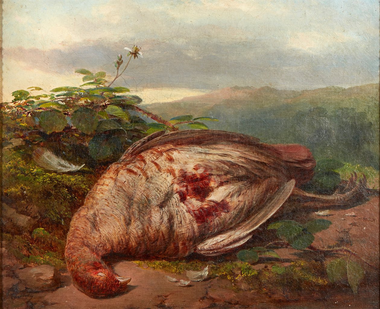 Martwa natura z martwej gry (olej na płótnie) autorstwa James Sr Hardy