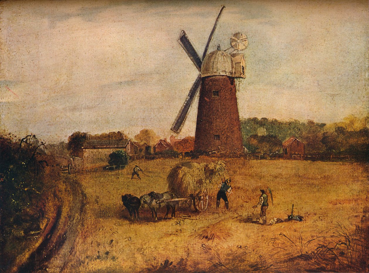 Scena żniwa, c1814-1859, 1914 autorstwa James Stark