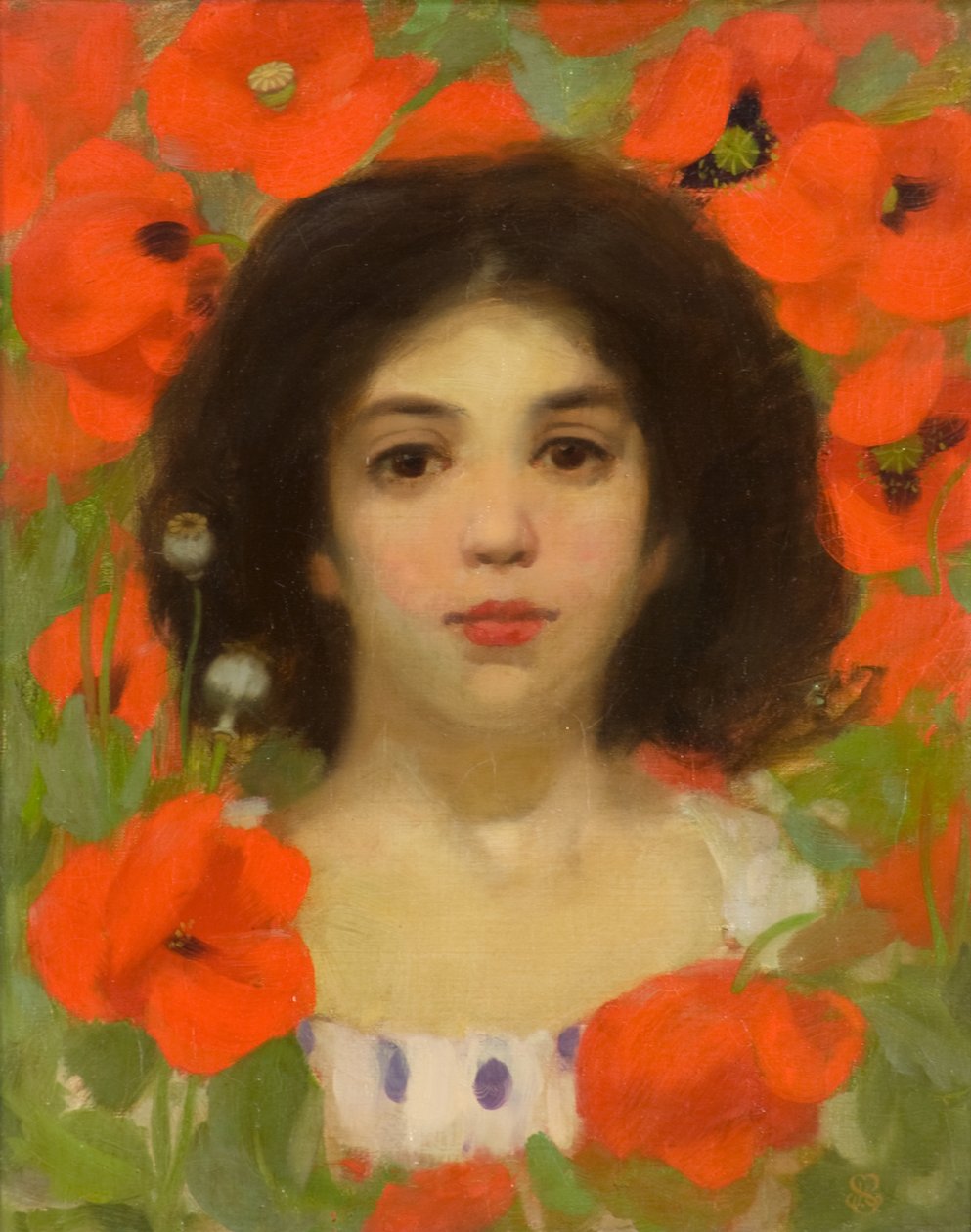 Cygańska pokojówka, ok. 1890-95 (olej na płótnie) autorstwa James Stuart Park