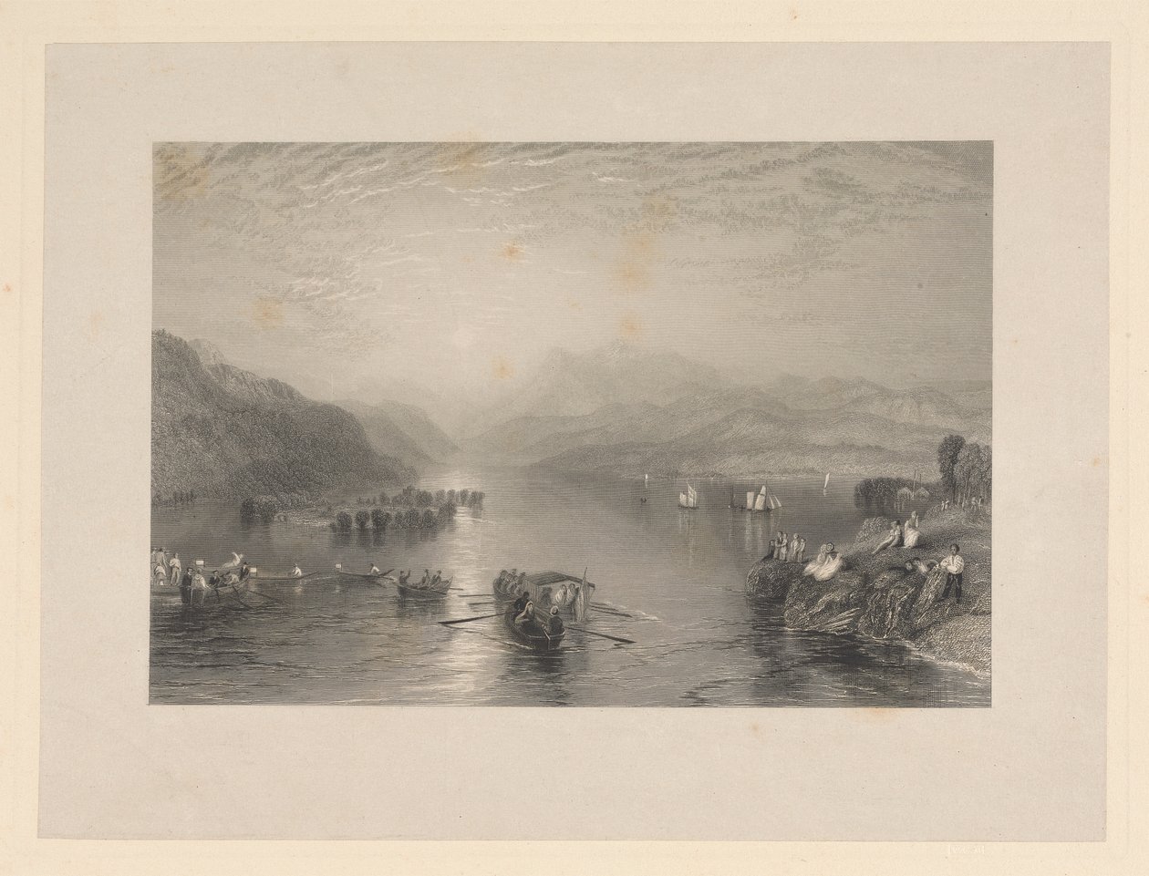 Winander-Mere, Westmoreland autorstwa James T. Willmore