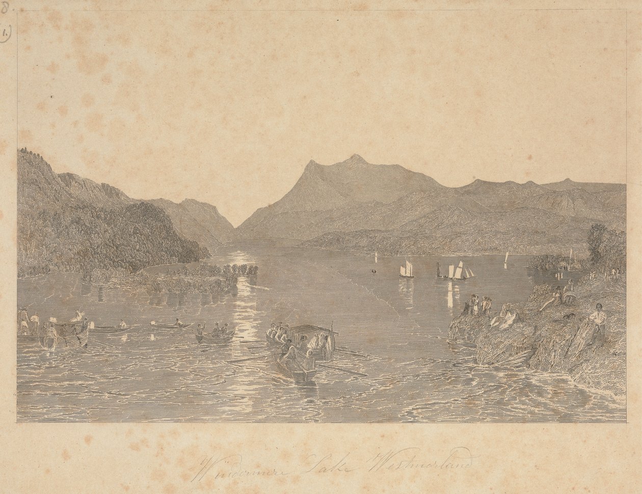Winander-Mere, Westmoreland autorstwa James T. Willmore