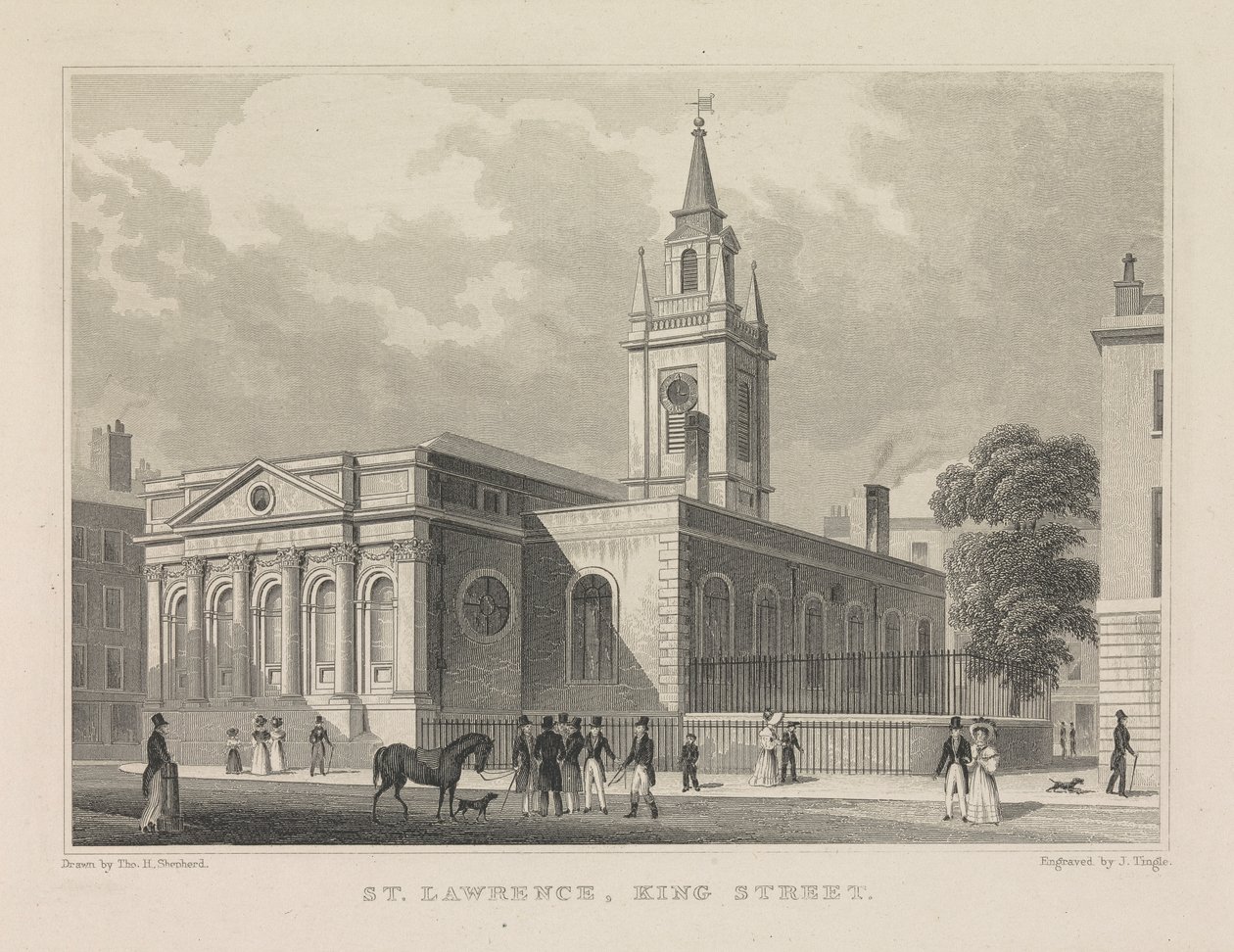 Św. Wawrzyńca, King Street autorstwa James Tingle