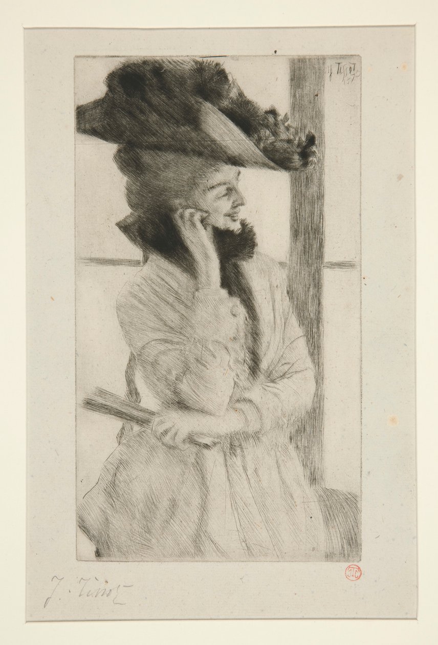 W oknie autorstwa James Tissot