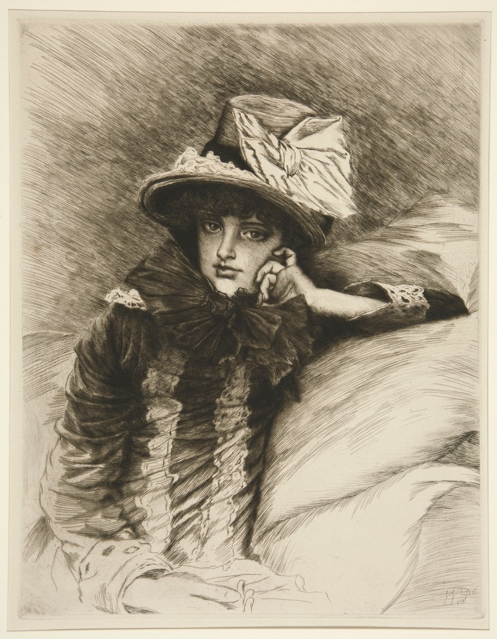 Kołnierz koronkowy autorstwa James Tissot