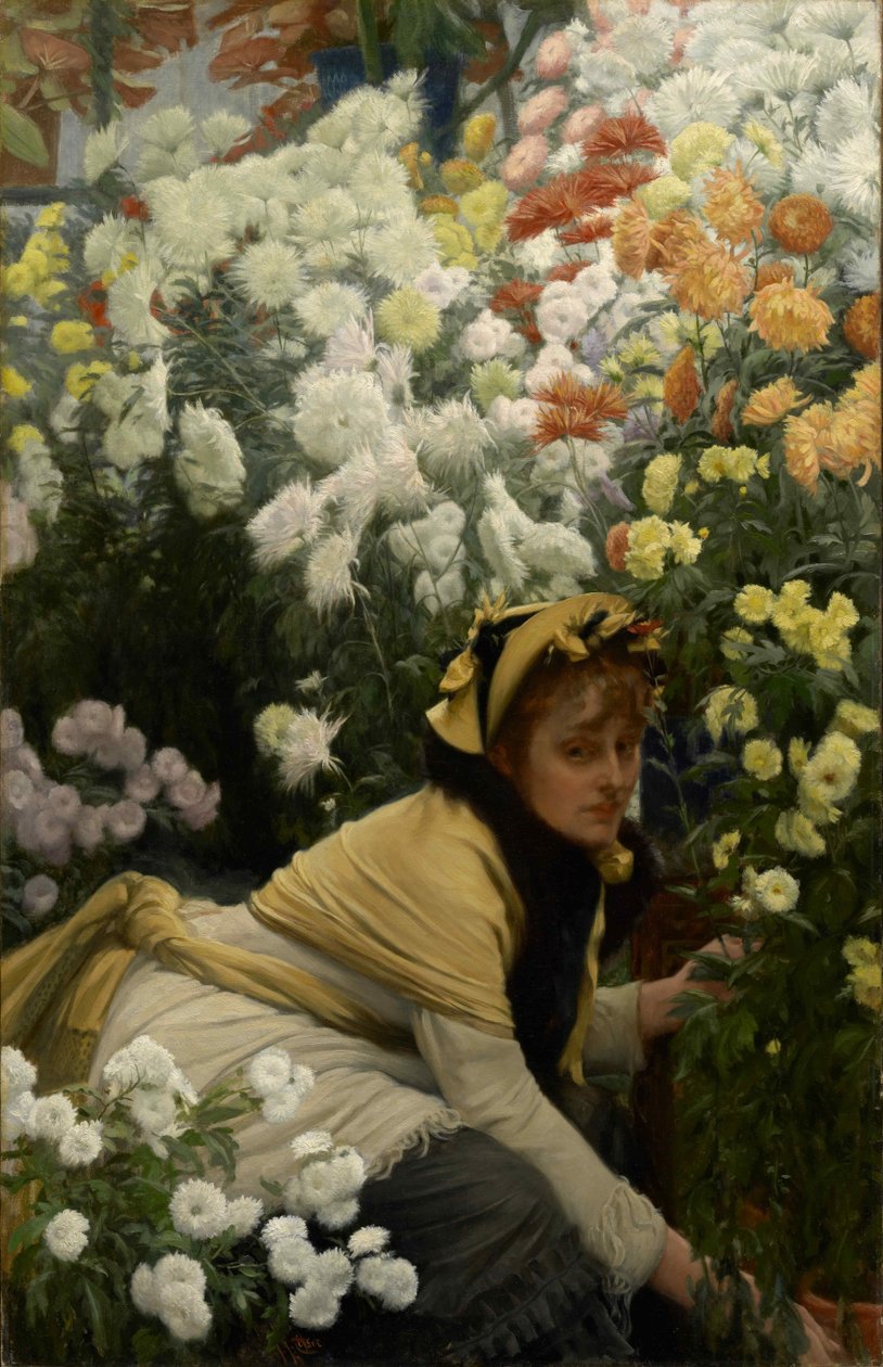 Chryzantemy autorstwa James Tissot