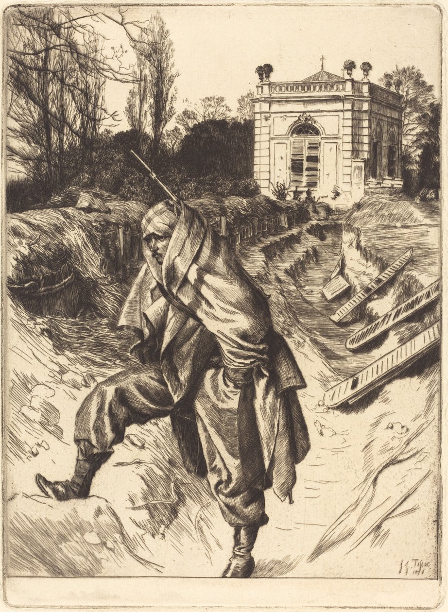 Wielki Garde Pamiątka Oblężenia Paryża, 1878. autorstwa James Tissot