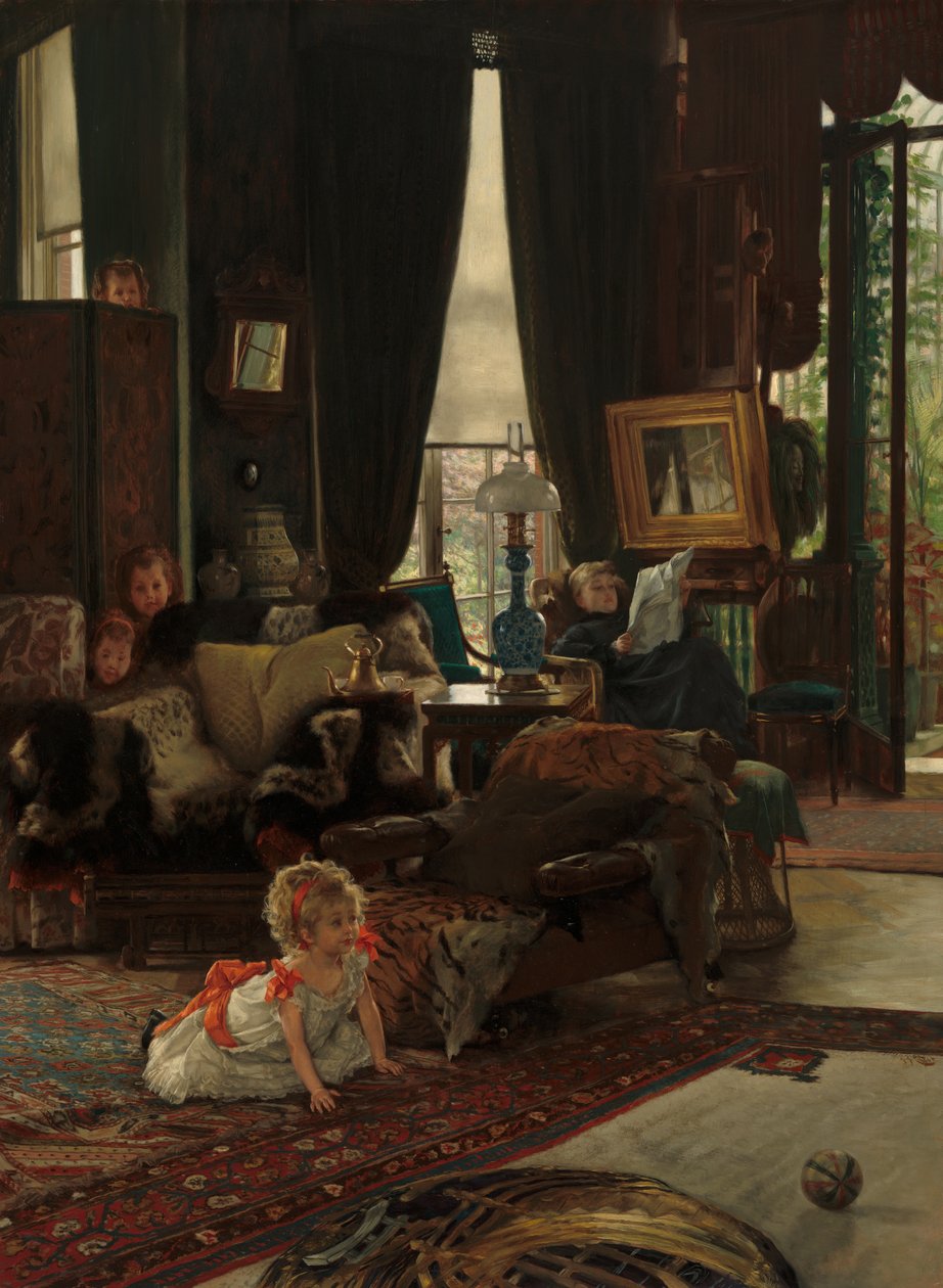 Zabawa w chowanego autorstwa James Tissot