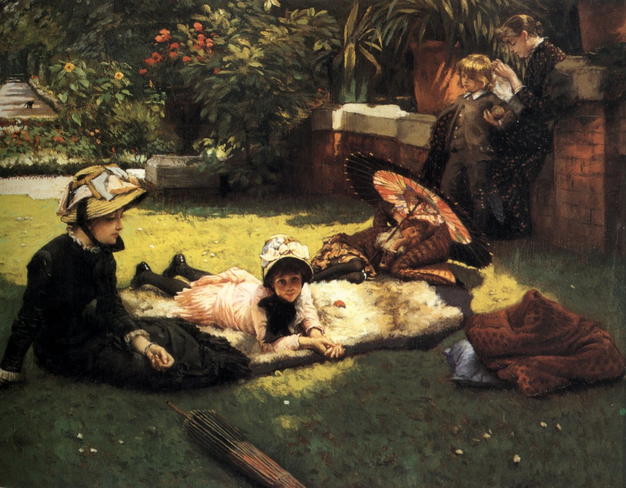 W blasku słońca autorstwa James Tissot