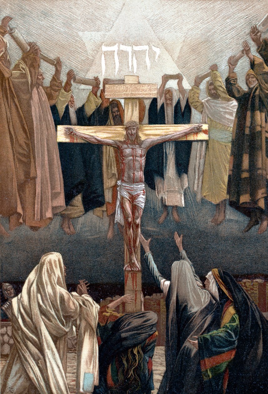 „Wykonało się”: ostatnie słowa Chrystusa z krzyża, ok. 1890 r. autorstwa James Tissot